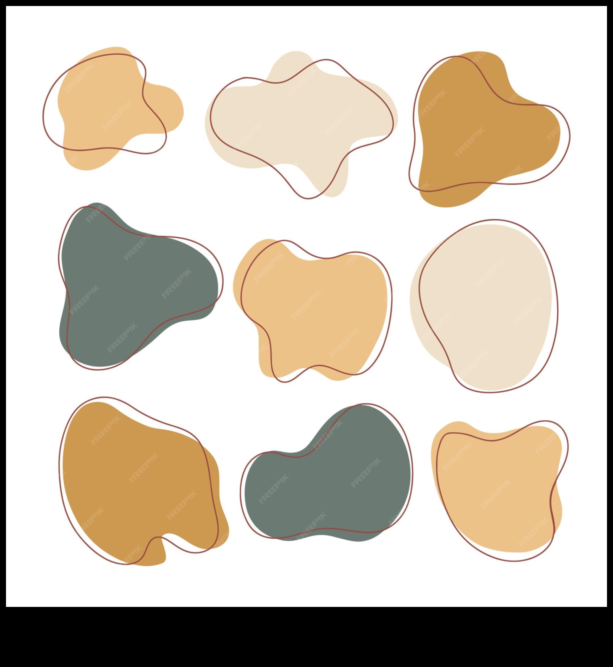 Forme fluide care creează forme organice în desene abstracte 5 Forme fluide: crearea de forme organice în desene abstracte