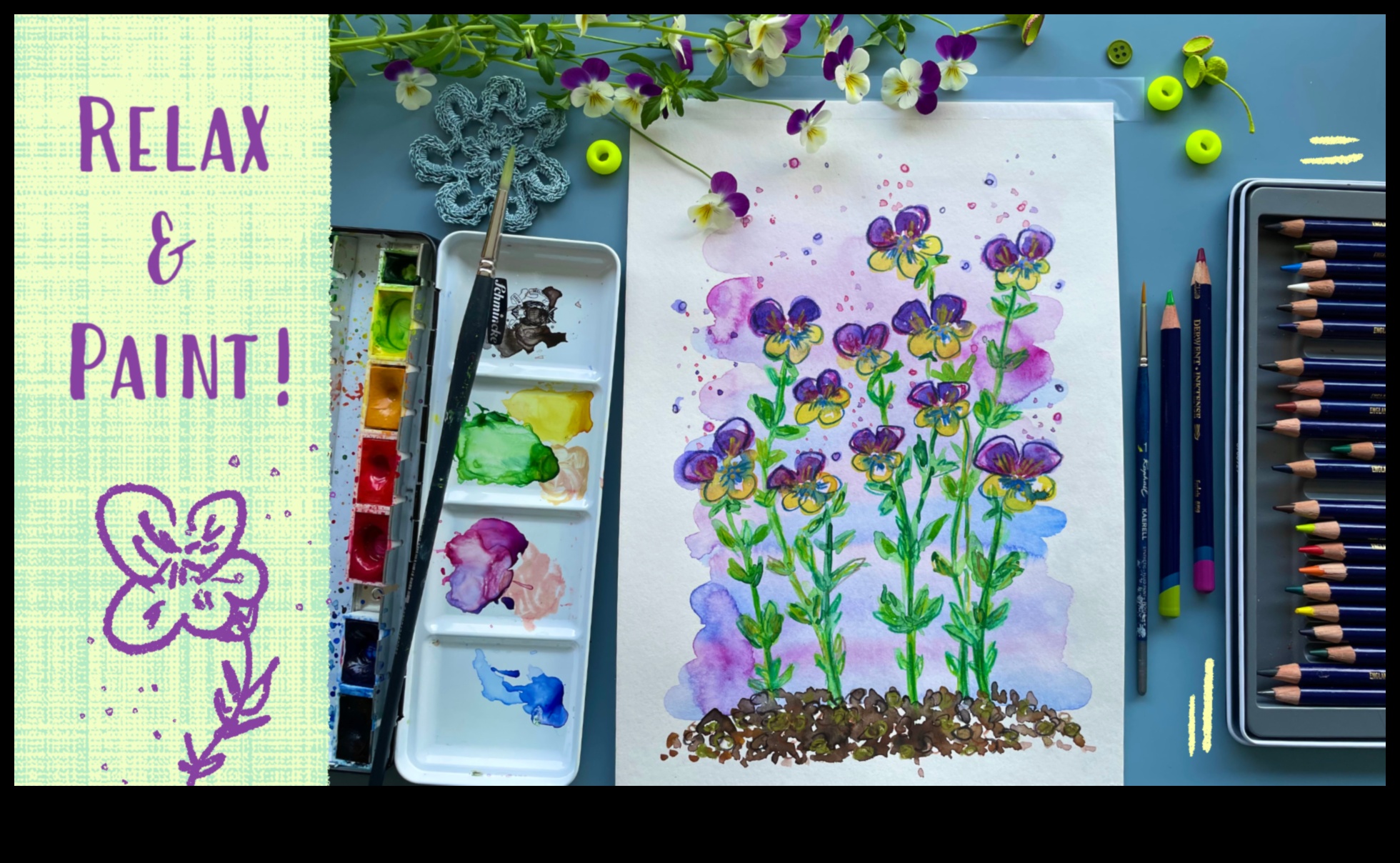 Paleta pictorului: Exprima-te cu cerneala acuarela