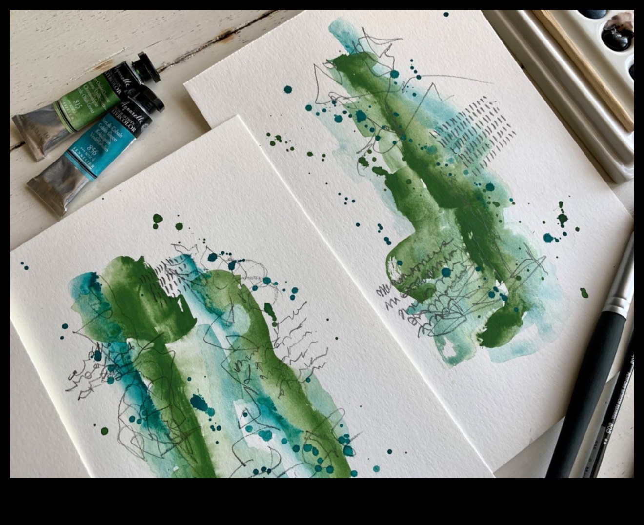 Paleta pictorului: Exprima-te cu cerneala acuarela