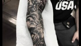 Tatuajele de braț din pânză sculptată ca o operă de artă 2 Pânză sculptată: Descoperiți frumusețea tatuajelor pe brațe