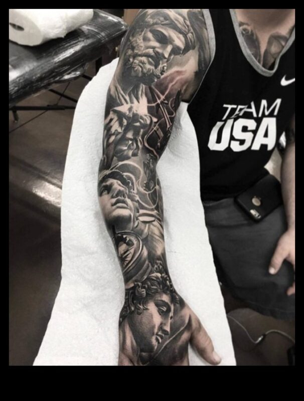 Pânză sculptată: Descoperiți frumusețea tatuajelor pe brațe